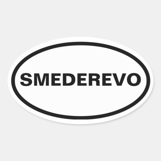 FOUR Smederevo Ovale Sticker (Voorkant)