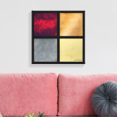 Four Squares 001 Canvas Afdruk (Insitu (Woonkamer))