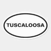 FOUR Tuscaloosa, Alabama Ovale Sticker (Voorkant)