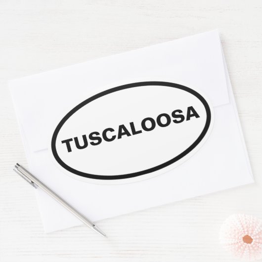 FOUR Tuscaloosa, Alabama Ovale Sticker (Envelop)