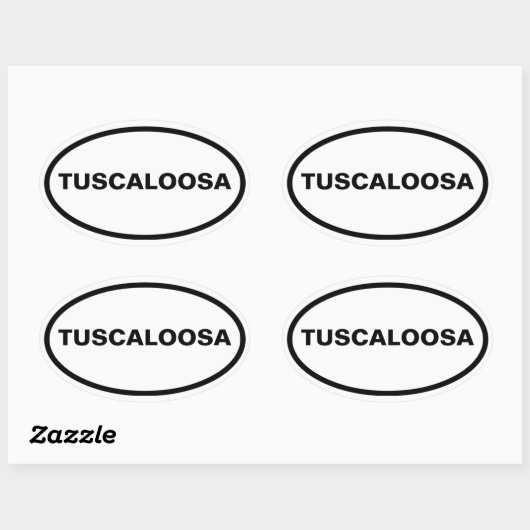 FOUR Tuscaloosa, Alabama Ovale Sticker (Vel)