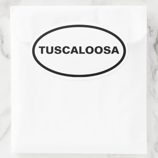 FOUR Tuscaloosa, Alabama Ovale Sticker (Tas)
