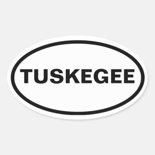 FOUR Tuskegee, Alabama Ovale Sticker (Voorkant)