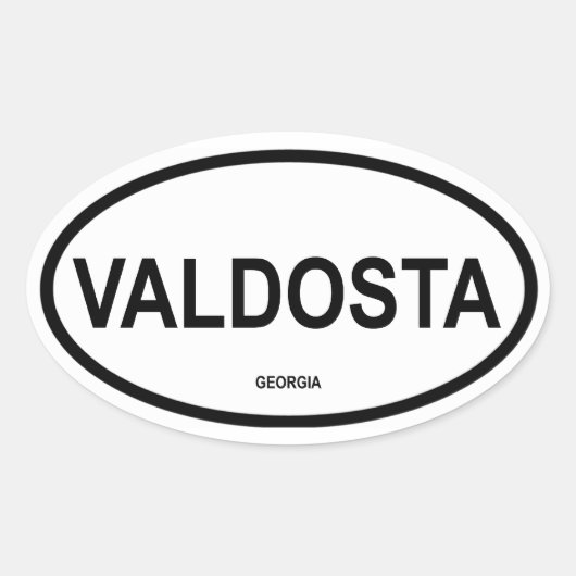 FOUR Valdosta, Georgia Ovale Sticker (Voorkant)