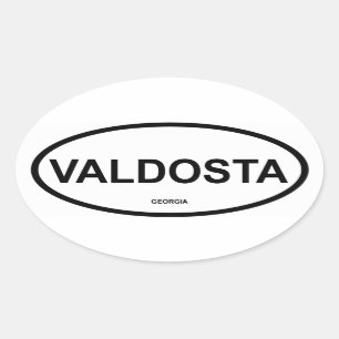 FOUR Valdosta, Georgia Ovale Sticker