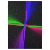 Four-Way Geometric Wave Clipboard Klembord (Achterkant)