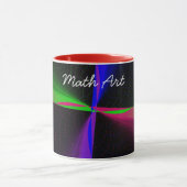 Four-Way Geometric Wave Coffee Mok (Midden)