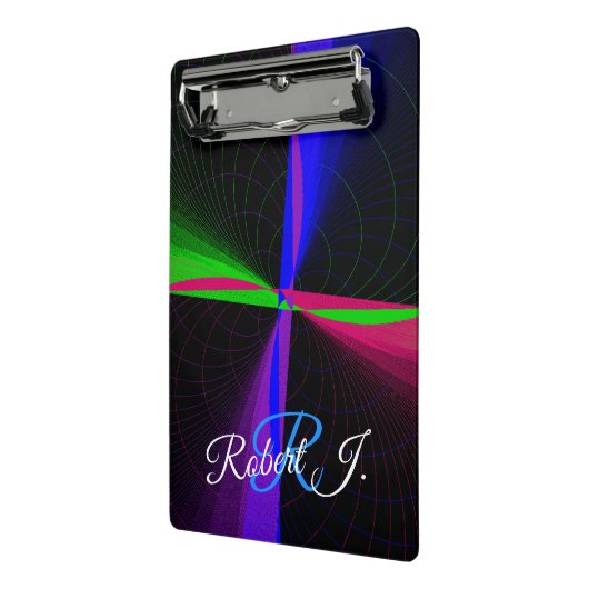 Four-Way Geometric Wave Mini Clipboard Klembord (Angled2)