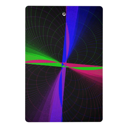 Four-Way Geometric Wave Mini Clipboard Klembord (Achterkant)