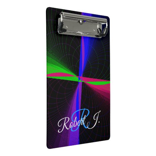 Four-Way Geometric Wave Mini Clipboard Mini Klembord (Schuin)