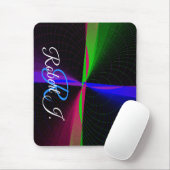 Four-Way Geometric Wave Mouse Pad Muismat (Met muis)