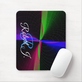 Four-Way Geometric Wave Mouse Pad Muismat