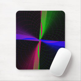 Four-Way Geometric Wave Mouse Pad Muismat