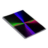 Four-Way Geometric Wave Spiral Notebook Notitieboek (Rechterzijde)