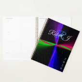 Four-Way Geometric Wave Spiral Planner (Display)
