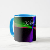Four-Way Wave Geometric Coffee Mug Mok (Voorkant links)