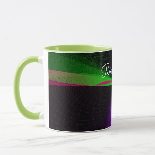 Four-Way Wave Geometric Coffee Mug Mok (Links)