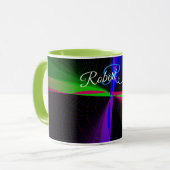 Four-Way Wave Geometric Coffee Mug Mok (Voorkant links)