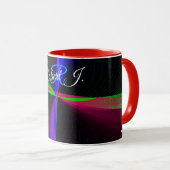 Four-Way Wave Geometric Coffee Mug Mok (Voorkant rechts)