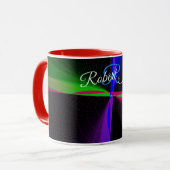 Four-Way Wave Geometric Coffee Mug Mok (Voorkant links)
