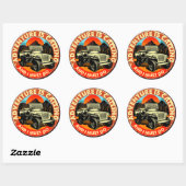 Four Wheel Drive Adventure roept en ik moet Ronde Sticker (Vel)