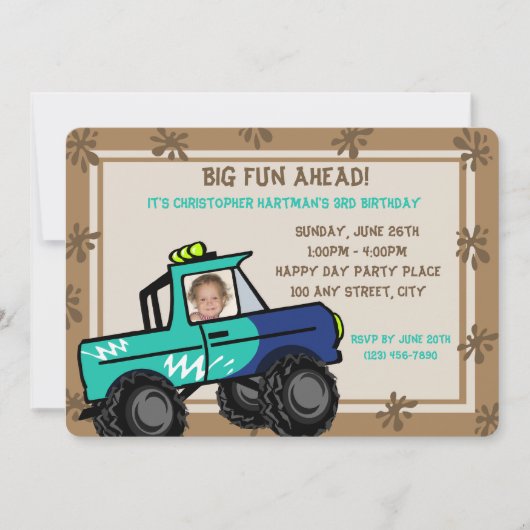 Four Wheel Fun / Verjaardag Kaart (Voorkant)