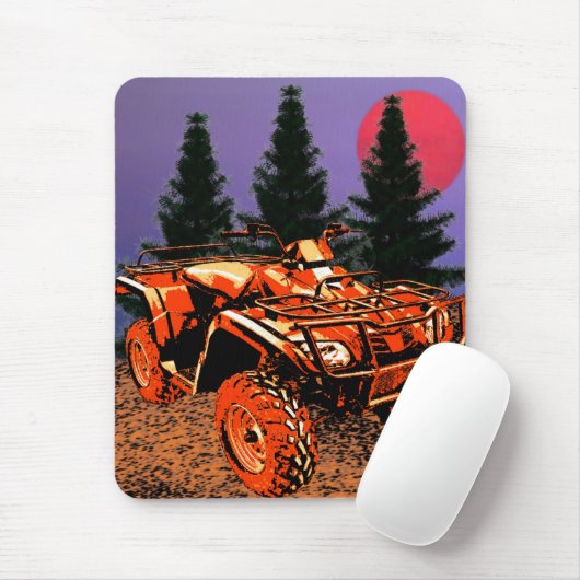 Four Wheeler Mouspad Muismat (Met muis)