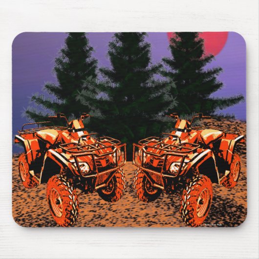 Four Wheele's Mousepad Muismat (Voorkant)