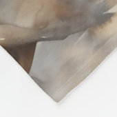 "Four Wild Mustangs" Stoffige Westerne aquarel Fleece Deken (Hoek)