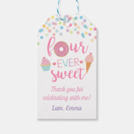 Fourever Sweet Birthday Party Gift Label Cadeaulabel