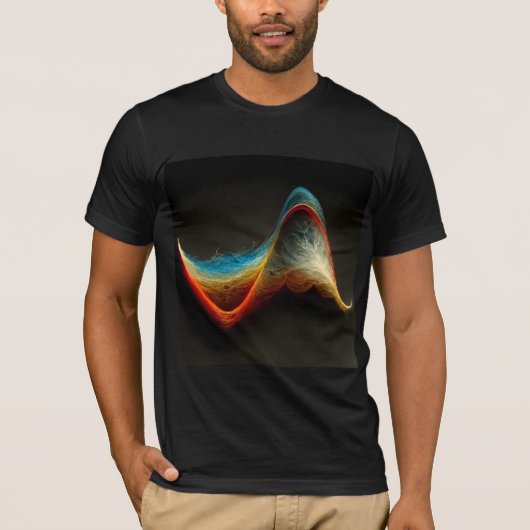 Fourier Transform Sine Wave T-shirt (Voorkant)