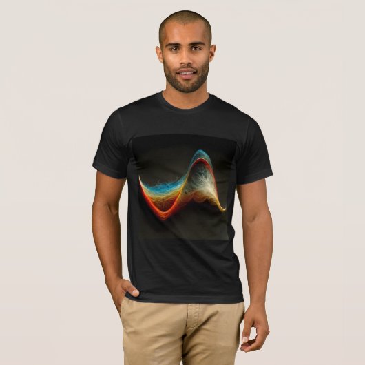 Fourier Transform Sine Wave T-shirt (Voorkant volledig)