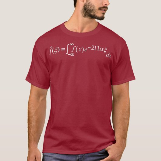 Fourier Transform vergelijking Physics Science T-shirt (Voorkant)