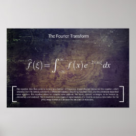 Fourier Transformation - Wiskunde Poster