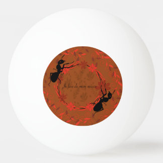 fourmi , positief bevestigend , zin inspirante pingpongbal