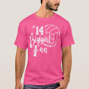 Fourn 14 Grootste Fan Volleybal Mam Volleybal Pap T-shirt
