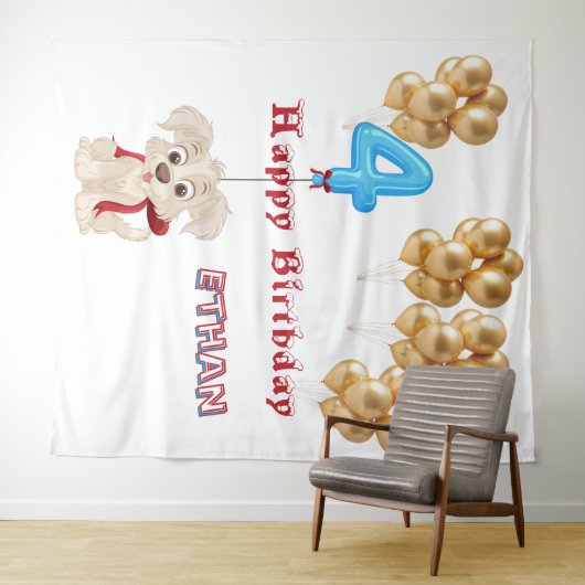 Fourth Birthday  Wandkleed (In Situ (horizontaal))