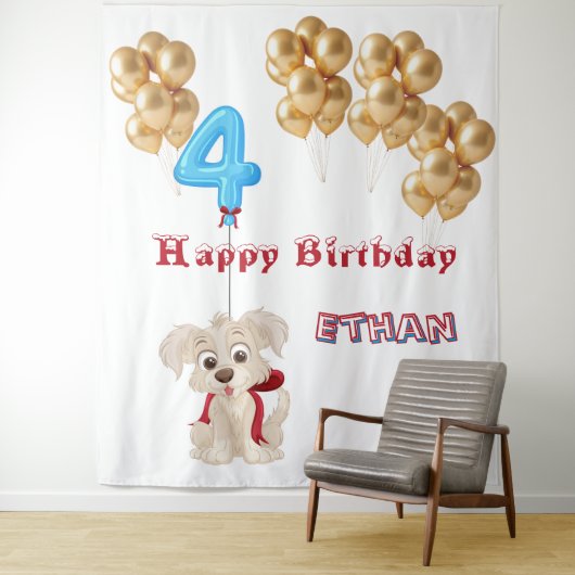 Fourth Birthday  Wandkleed (In situ)