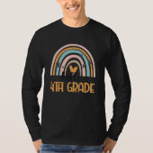 Fourth Grade Rainbow Teacher Student Hello 4th Gra T-shirt (Voorkant)