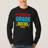 Fourth Grade Rocks 4th Grade Back To School T-shirt (Voorkant)