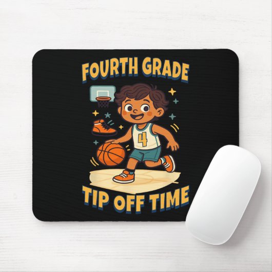 Fourth Grade Sketll Tip Off Game Day Vibes  Muismat (Met muis)