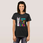 Fourth Grade Squad No Prob Llama Team 4th Grade Te T-shirt (Voorkant volledig)
