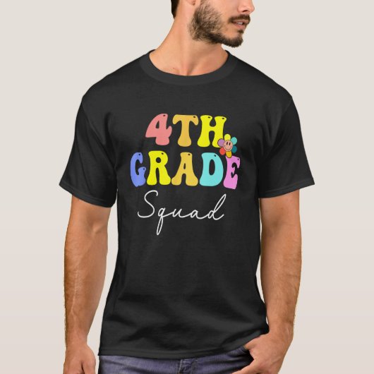 Fourth Grade Squad Teachers Kids 4th Grade Back to T-shirt (Voorkant)