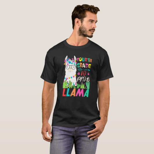 Fourth Grade Teacher Student Back To School No Pro T-shirt (Voorkant volledig)