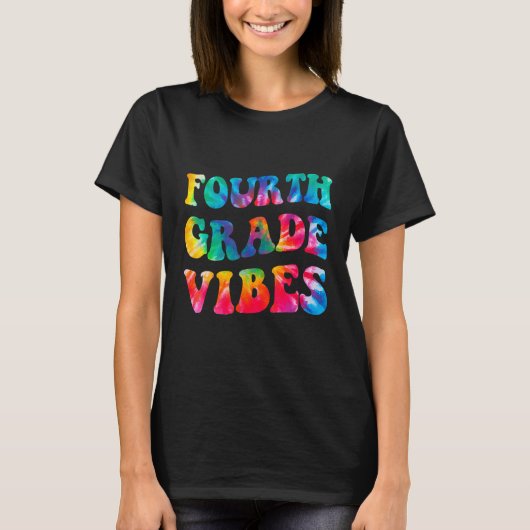 Fourth Grade Vibes Back To School T-shirt (Voorkant)