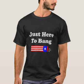 Fourth Of July 4th Of July I'm Just Here To Bang T-shirt