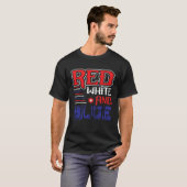 Fourth of July 4th of July Red White and Blue T-shirt (Voorkant volledig)