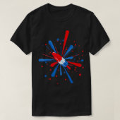 Fourth of July Fireworks Popsicle  T-shirt (Design voorkant)