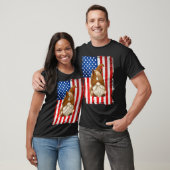 Fourth Of July Gnome Graphic Patriotic Horse Ameri T-shirt (Unisex)