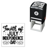 Fourth of July Independence Day Zelfinktende Stempel (In situ)